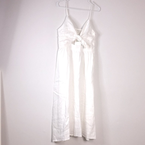 NWT A.L.C. Daniela Tie-Front Midi Dress - Picture 4 of 10